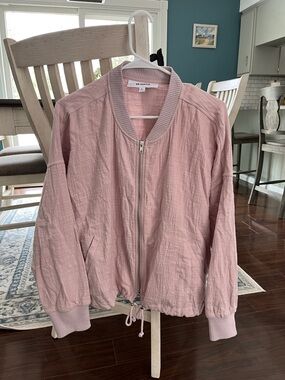BB Dakota Dusty Pink Lightweight Bomber Jacket
